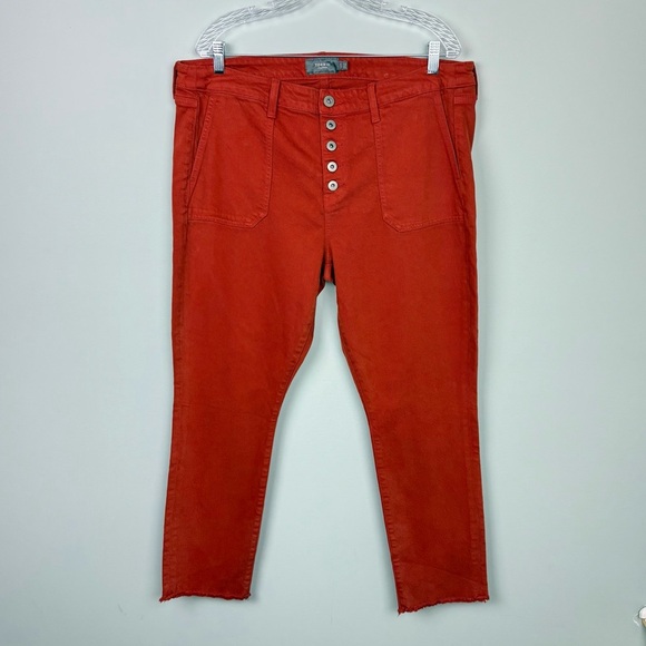 Torrid Picante Mom Straight Vintage Stretch High-Rise Jean Raw Hem Size 14 Tall - Picture 3 of 8